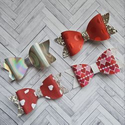 Valentines Day Bows And Headbands