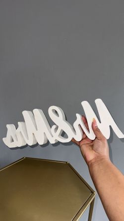 Mr. and Mrs. decoration