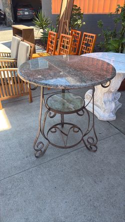 Antique beautiful Marble bistro Table