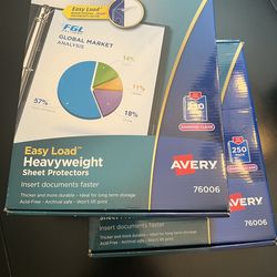 Sheet Protectors - 250 pack X2 - Avery New