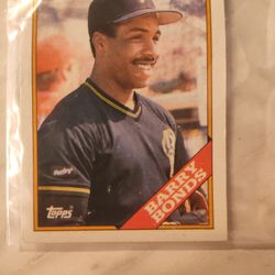 Barry Bonds Misprint Card