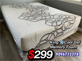 King Size Sky Comfort Bamboo Hybrid Cooling Gel Memory Foam Mattress