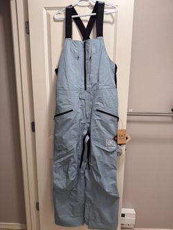 Men’s Large Burton AK 3-Layer Gore-Tex Freebird Bibs Ski/Snowboard