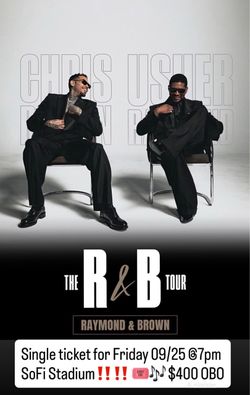 CHRIS BROWN USHER SINGLE TICKET