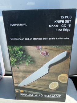 HunterDual. German high carbon stainless steel chef's knife(15=Pcs).