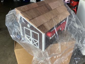 farmhouse mailbox and post