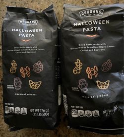 Two Halloween Shaped Pastas