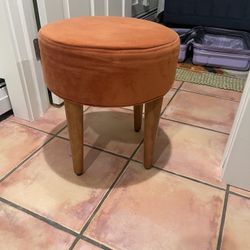 Orange Foot Stool