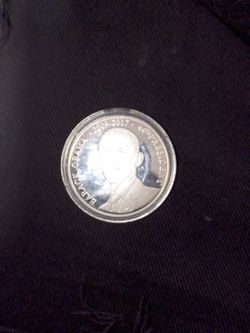 Silver barack Obama coin