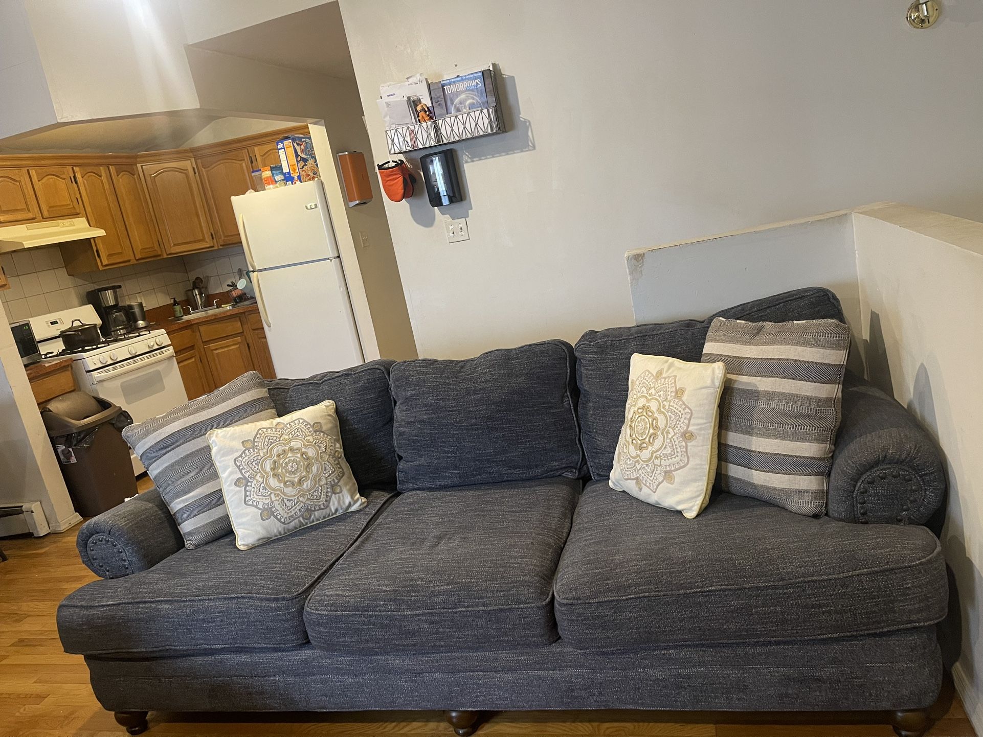 Sofa And Chair From Raymour And Flanigan