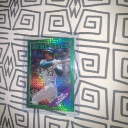 Jose Canseco Silver Pack Green #99