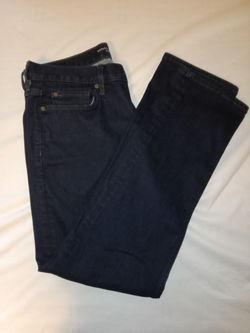 Banana Republic Mens Traveler Jeans 34x30 Blue Slim Fit Stretch Medium Wash