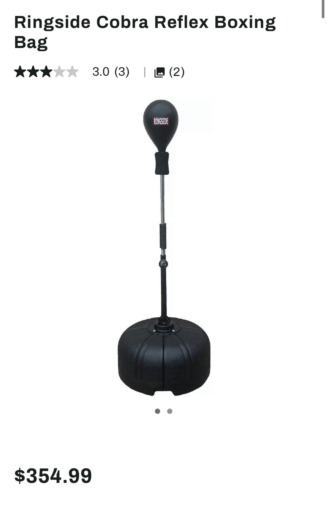 Ringside Cobra Reflex Boxing Bag