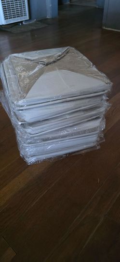 Cloth baskets /cubbies with handles stack of 12 brand new and wrapped