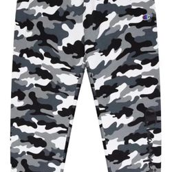 Champion Boys Camo Print Fleece Joggers Pants (CAMO White/Grey)  X-large