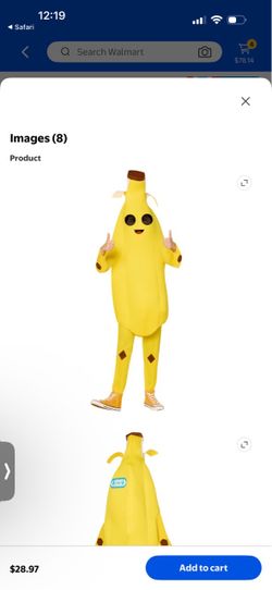 Fornite Peely Costume