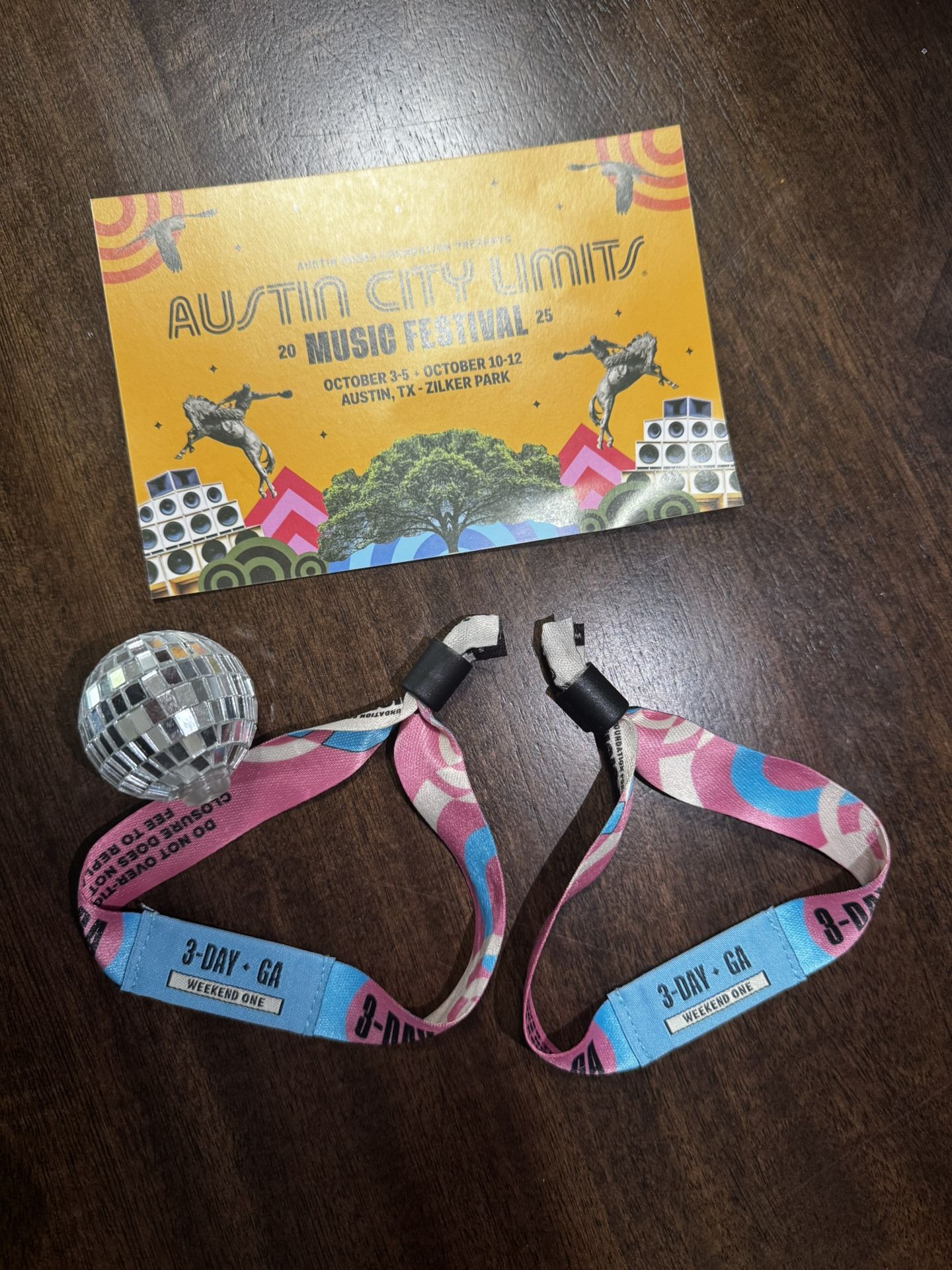 2 ACL weekend One 3 Day GA Pass