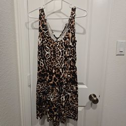 Leopard print romper