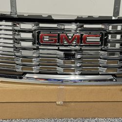 2024-2026 GMC Denali Chrome with Camera Grill And Hood Piece