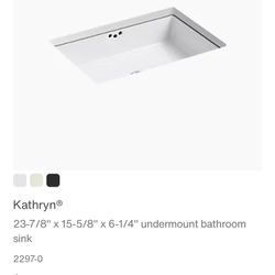 Kohler Kathryn Undercounted Sink