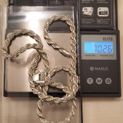 Silver Snapped 26 Inch 5.5mm Chain 