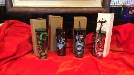  4 Nightmare Before Christmas    Starbucks Tumblers