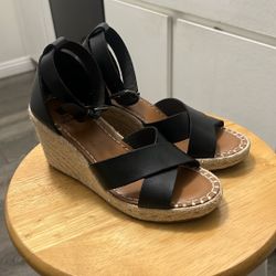 Size 5 1/2 Black Wedges