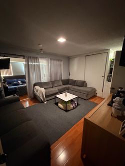 Gray L-Shaped Sectional Sofa