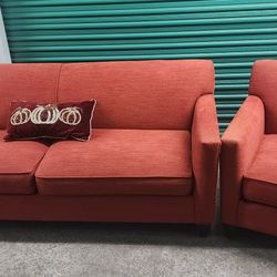sofa and armchair in the set