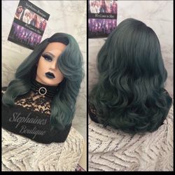 Human Hair Blended Lace Front Wig 
