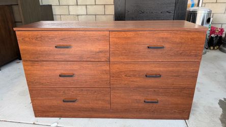 6-Drawer Wood Dresser