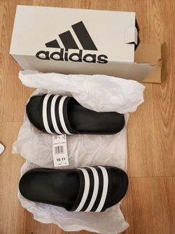 New adidas Adilette Aqua Slides Slippers Shower Shoes Men Women Adults Bathroom Home Work Office Relax