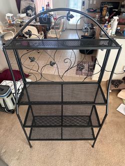 Large metal shelf
