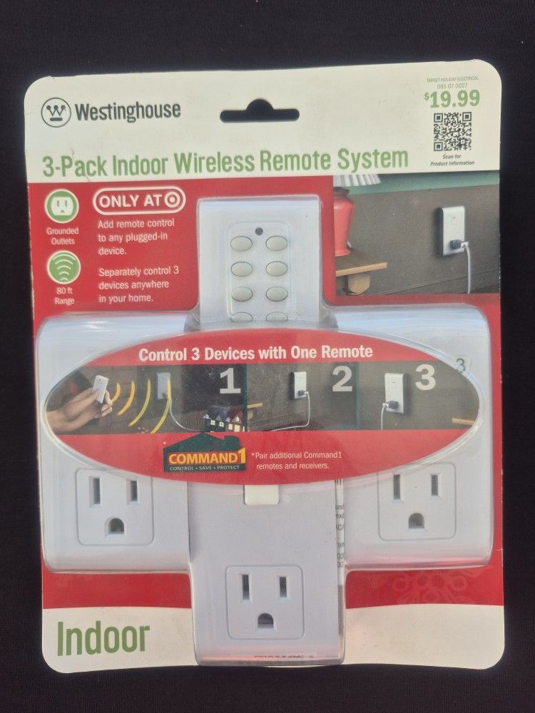 Westinghouse 3 Pack Indoor Wireless Remote System