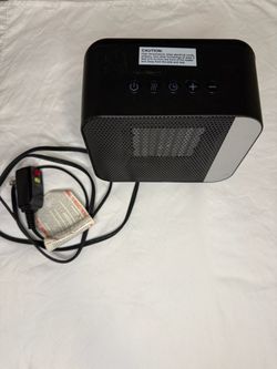 Compact Electric Space Heater with Touch Controls