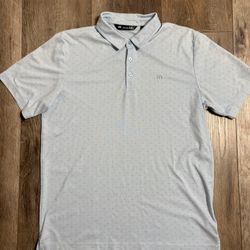 Travis Mathew Polo Men's Size Large Light Blue Short Sleeve Collared Golf