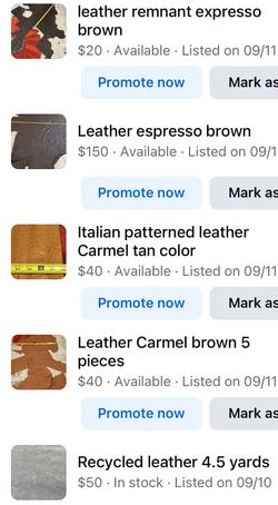 Misc Leather Remnants