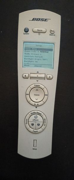 Bose music center remote control