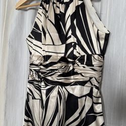 Maggy Lond- Halter Cocktail Dress - Back zip - Size Small 4