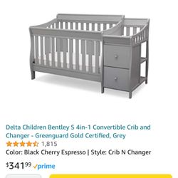 Baby Bed W/ Changing Table