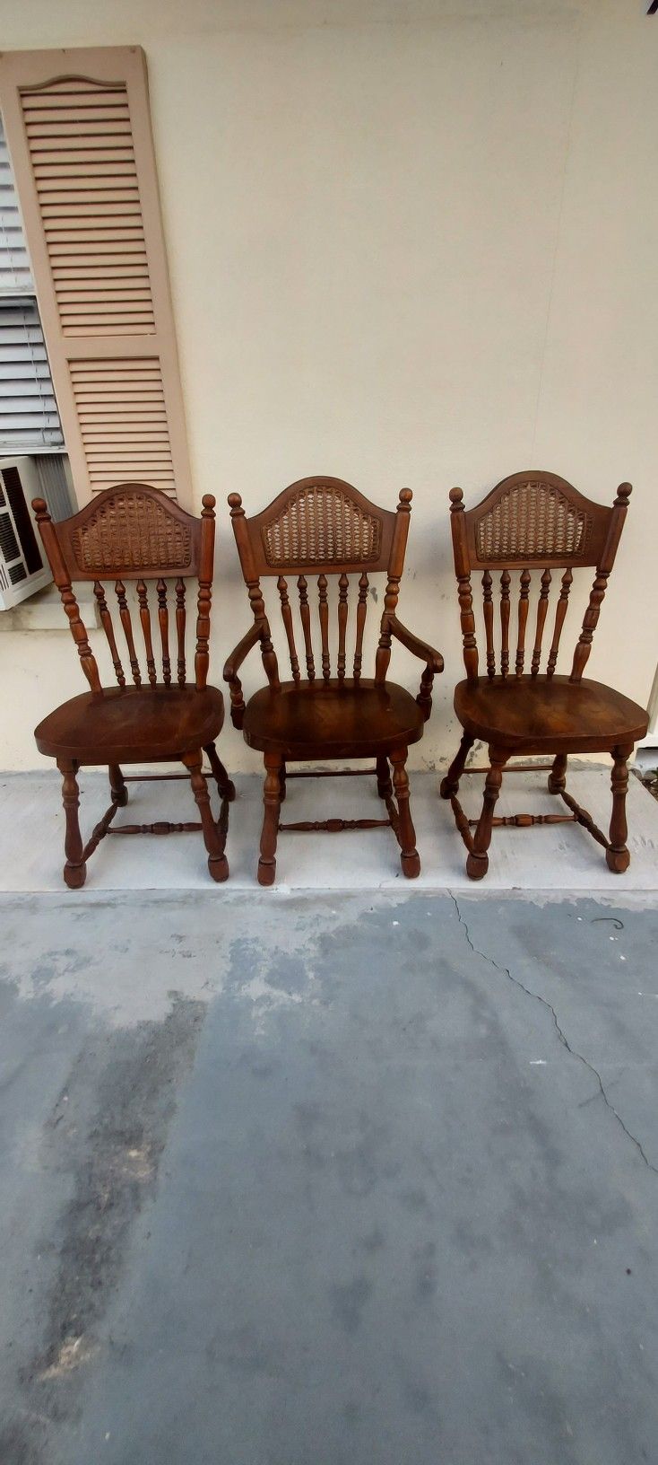 3 wooden chair