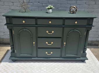 Green Dresser/solid wood Rivo dresser