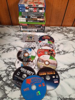 (26) video game wholesale lot ps4 ps3 wii Xbox one and more