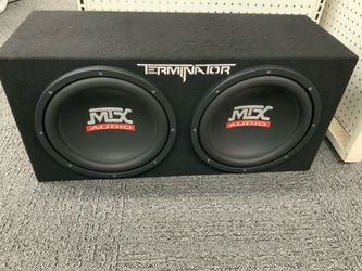 MTX TNE212D Sealed enclosure with dual 12" Terminator subwoofers