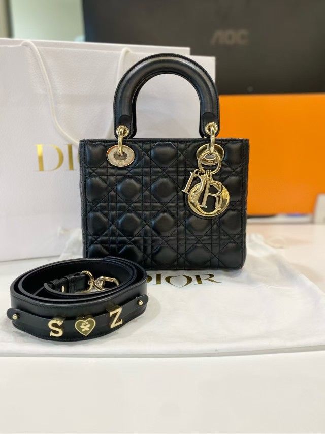Black Dior Shoulder Bag