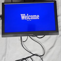 Portable Monitor 13.3 Inch, FHD 1366x768P LED Display Small HDMI Monitor and HDMI VGA Port, Built-in Speakers for Laptop PC Mac W/Solar Charger