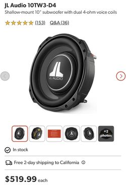 JL audio 10’ Subwoofer