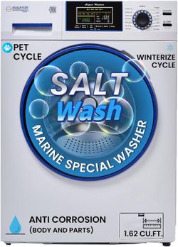 Equator EW 828 1.62 cu.ft. Marine Washer, Rust-Proof Compact Washing Machine, White