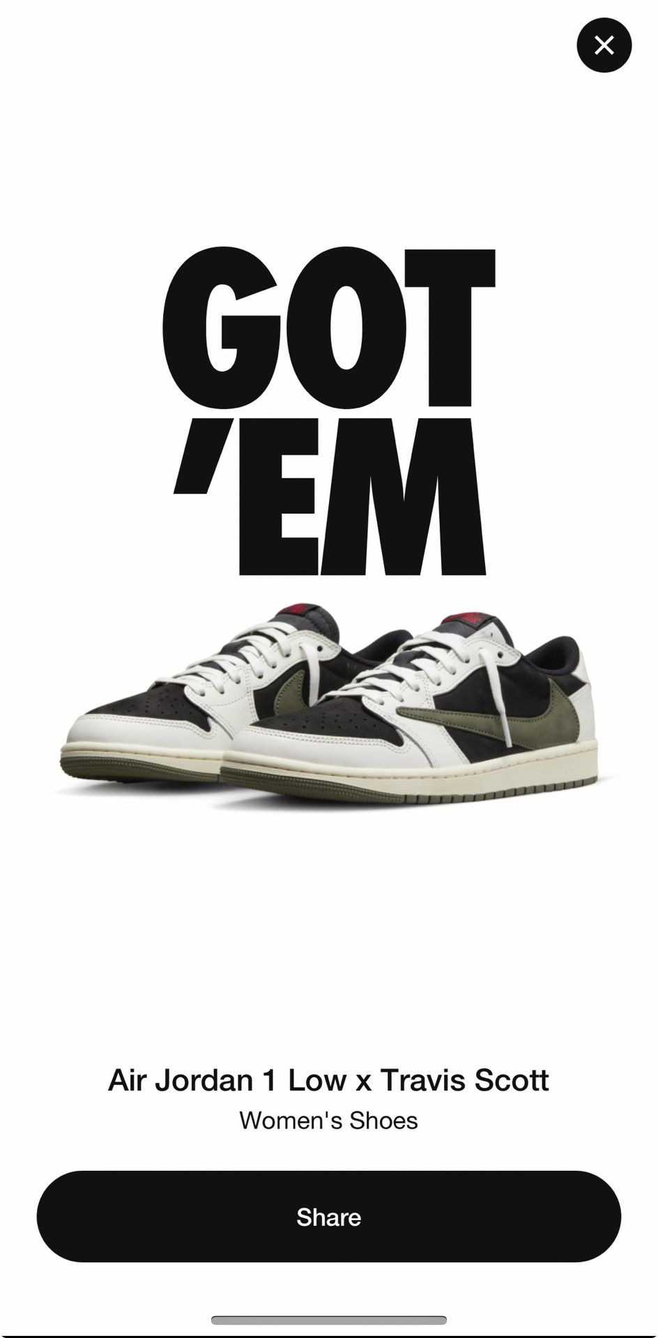 Jordan 1 Retro Low OG SP Travis Scott Olive