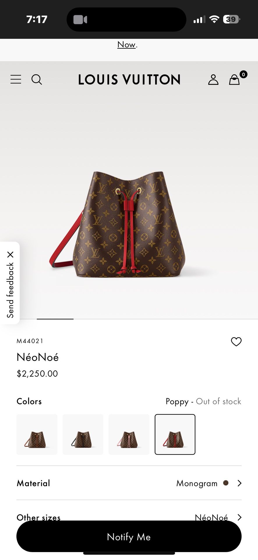 Authentic Louis Vuitton NéoNoe